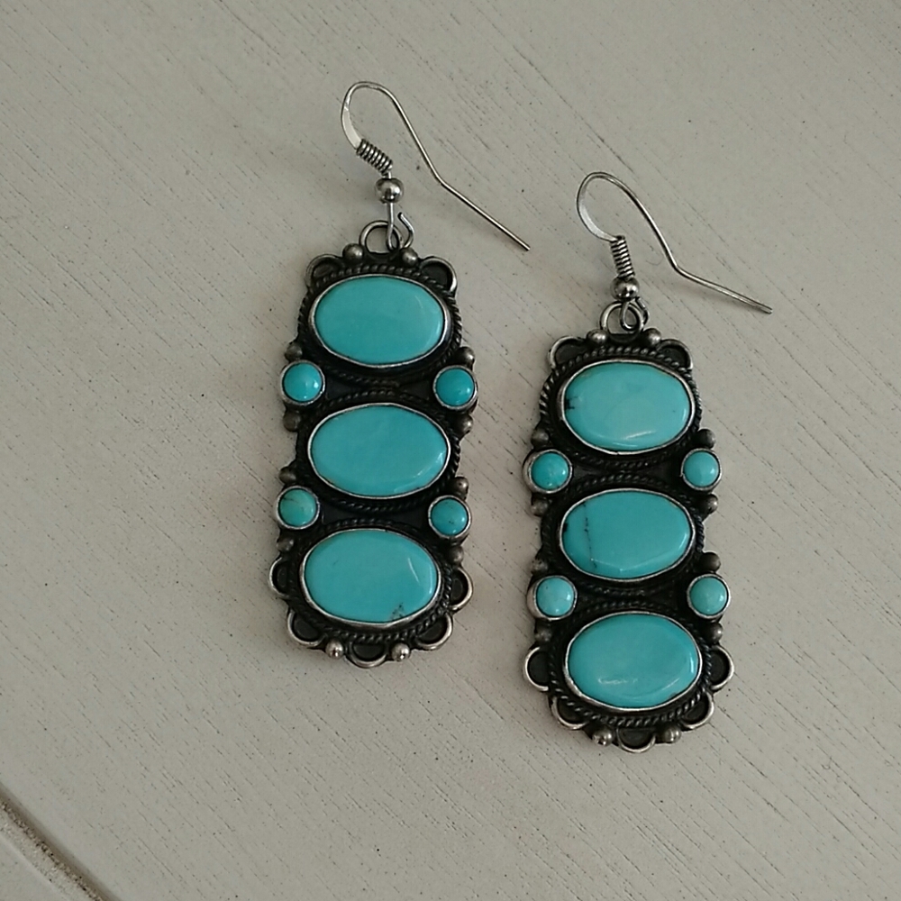 🌵 Navajo DEAN BROWN Turquoise Earrings